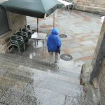 op weg in de regen - orense