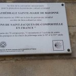informatiebord catedral sainte marie - bayone